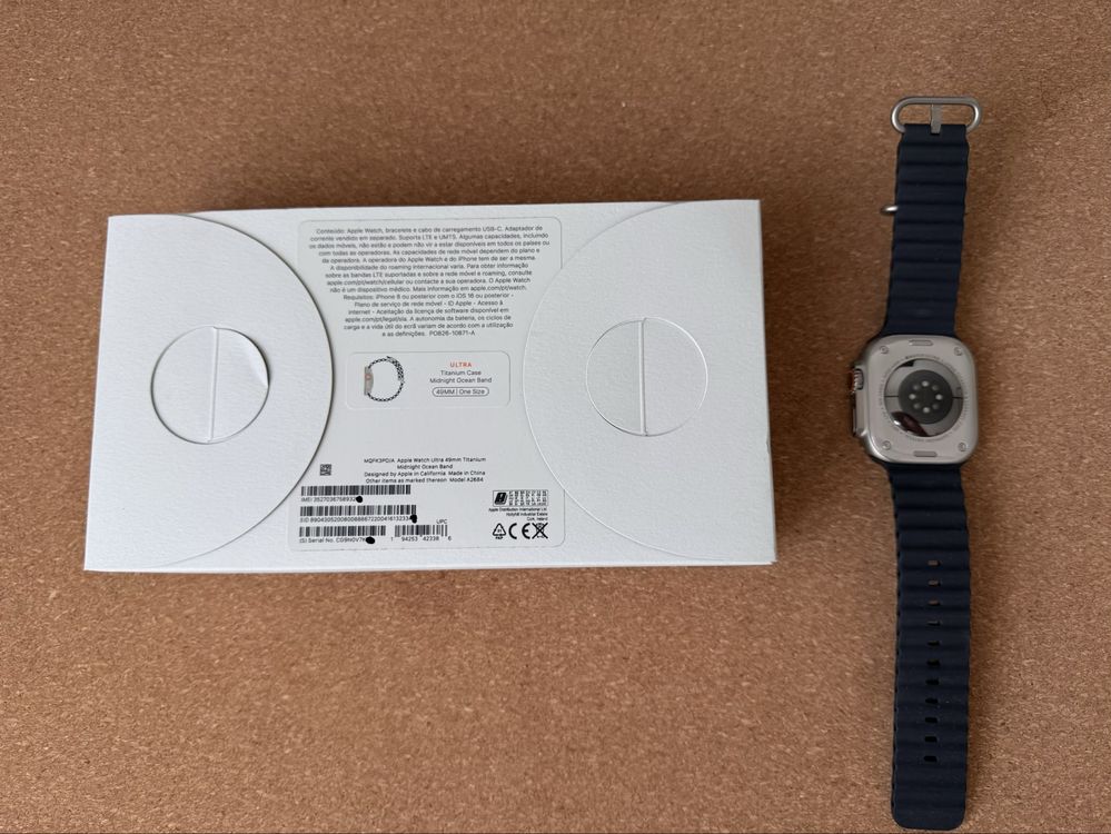 Apple Watch Ultra 1 com fatura