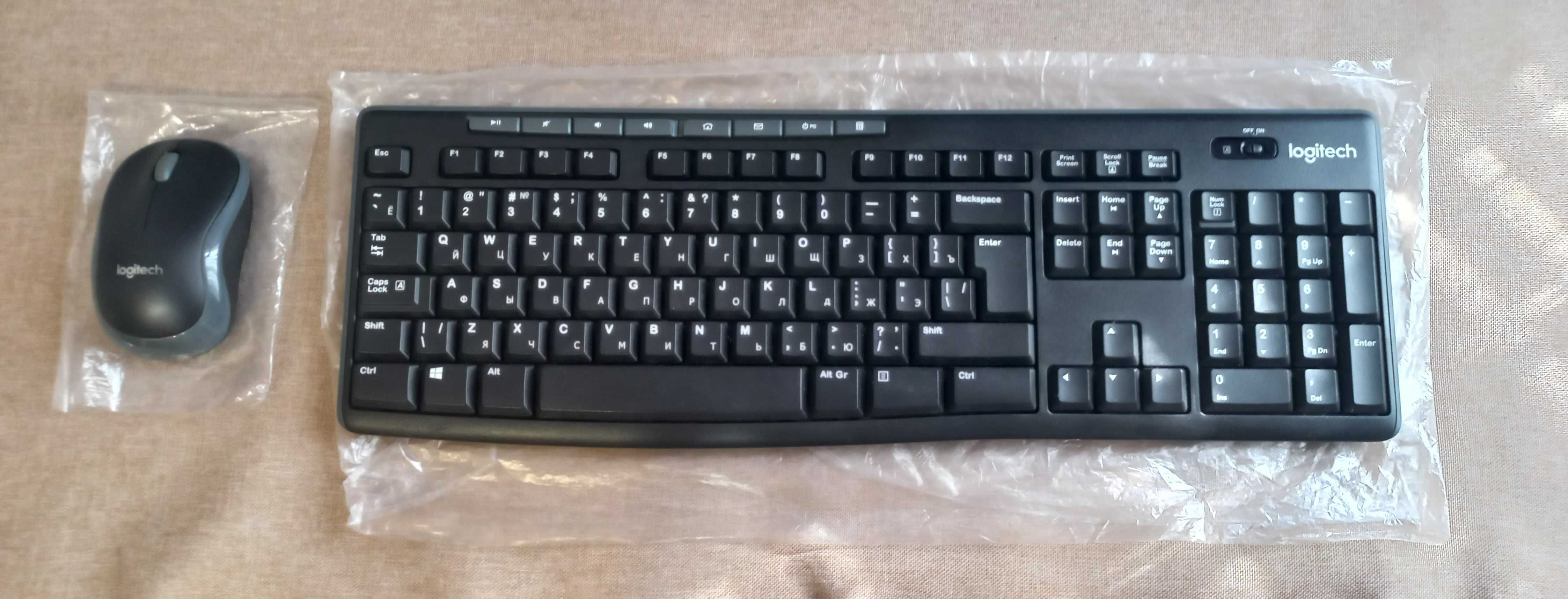 комплект: беспроводная клавиатура и мышь Logitech WL Combo MK270