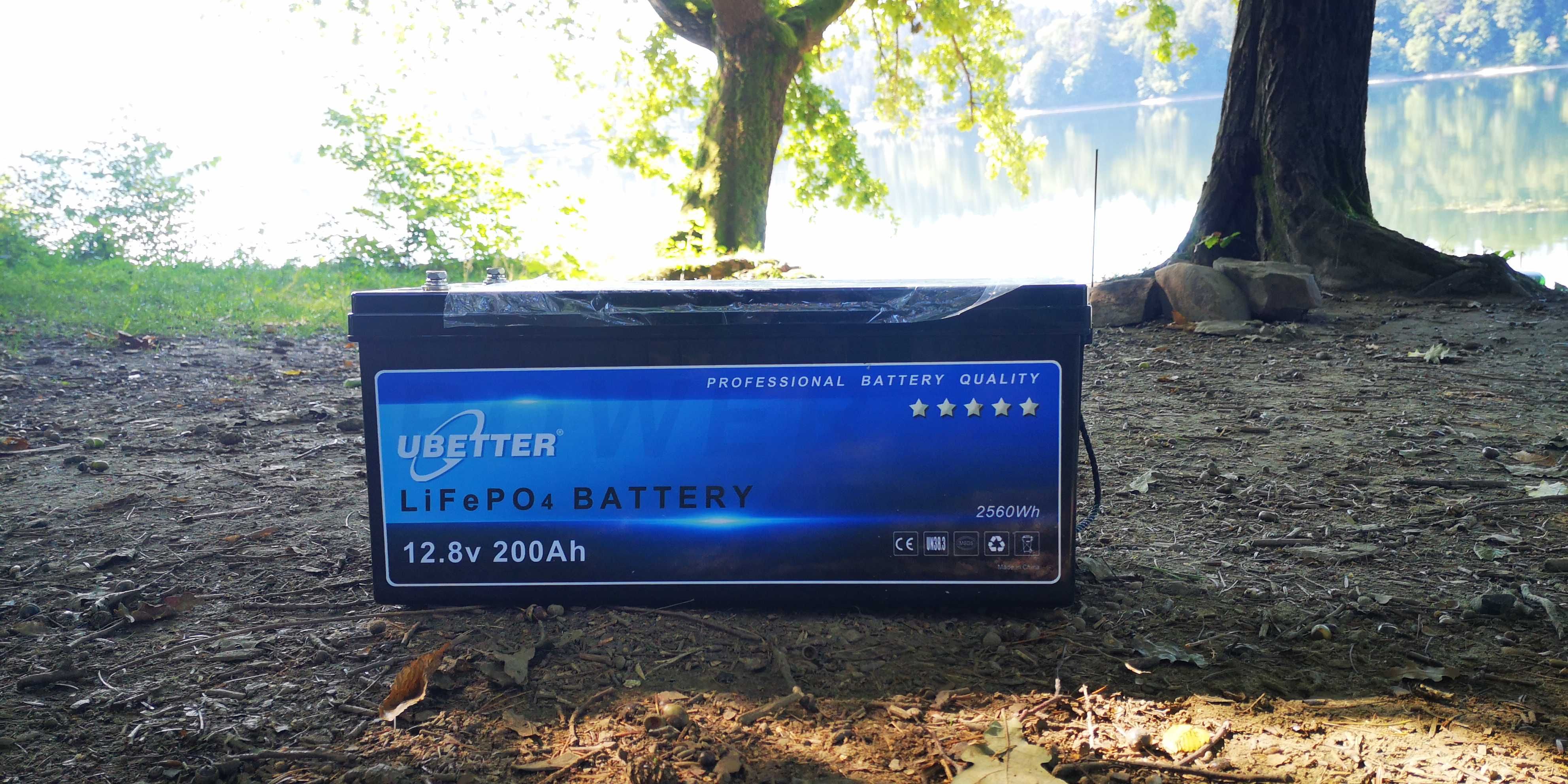 Lekki akumulator litowy LiFePO4 12,8V 200Ah BMS łódź kamper waga 20Kg