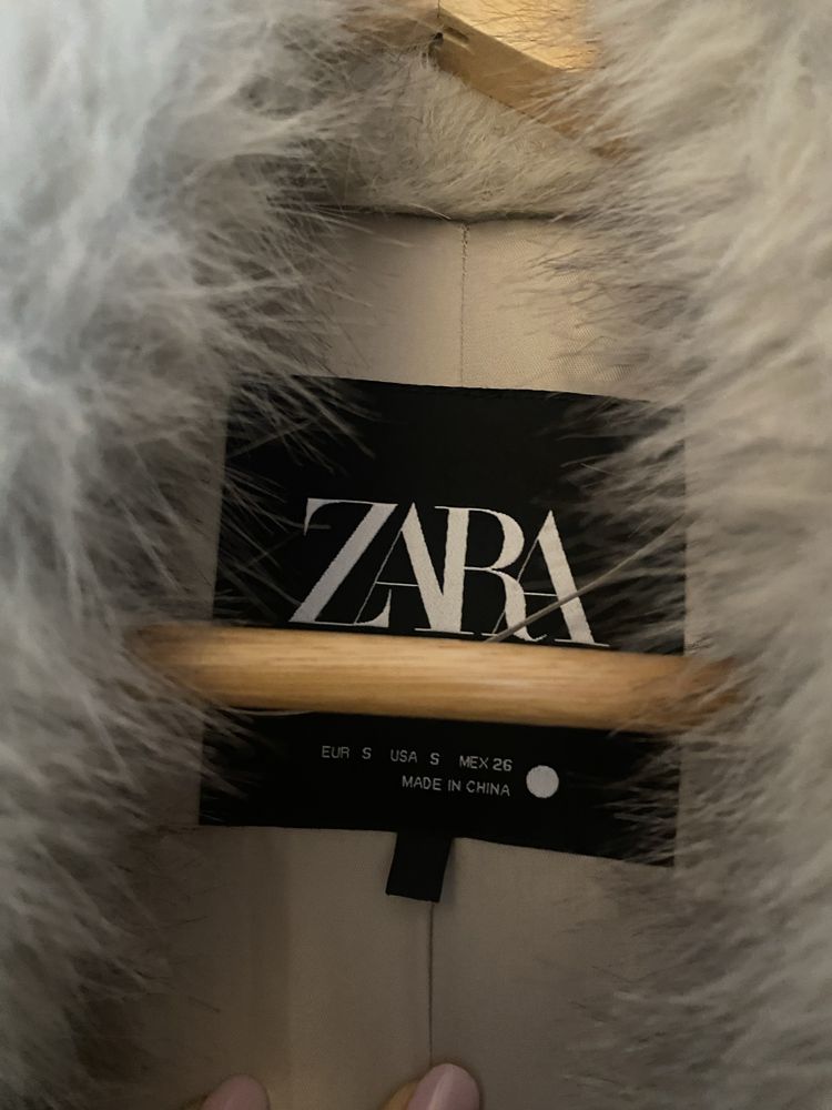 Viralowe futro futerko Zara rozm s