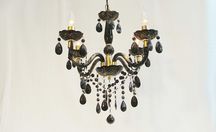 ~* Lampa Żyrandol * Glamour * Czarna *~