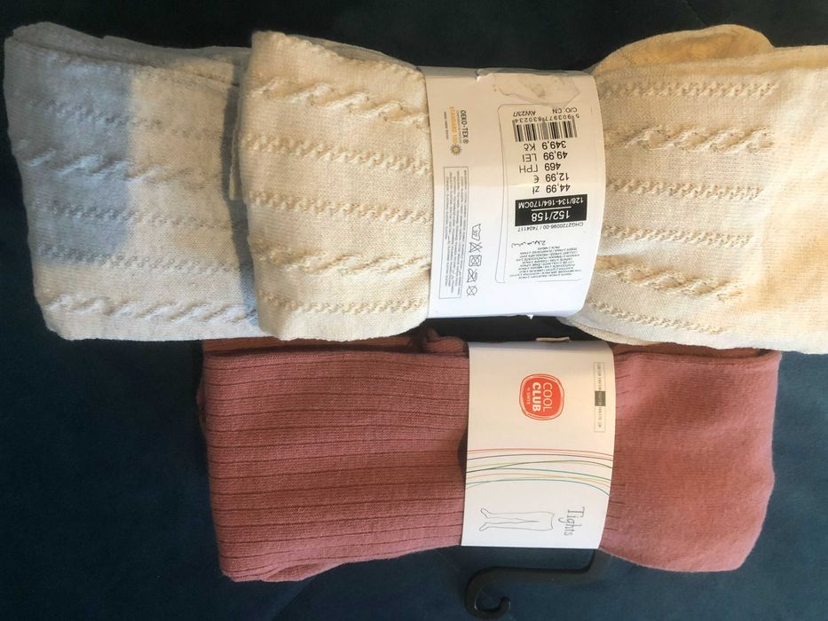 Колготы  девочки  Cool Club новые 152/158 см розовые свет. беж.