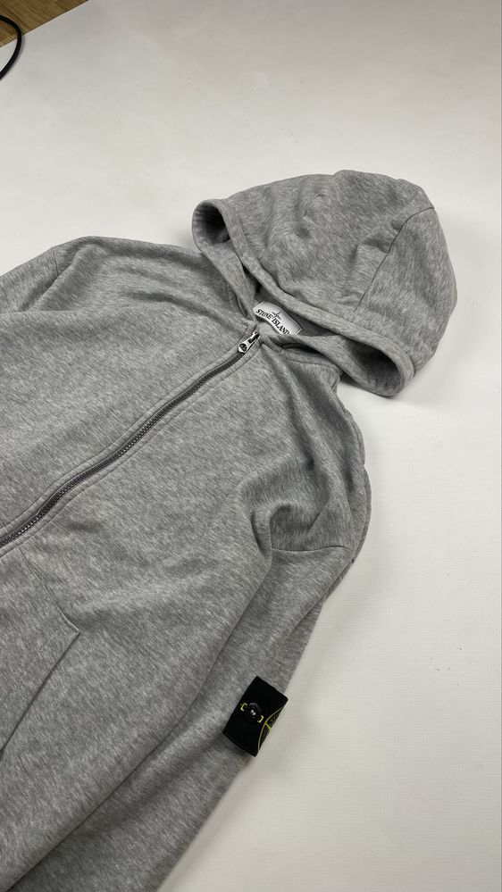 Зип худи Stone island серый S