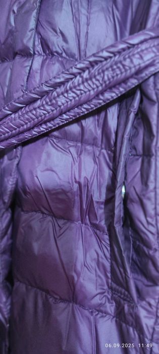 Пальто пуховик з справжнього пуху