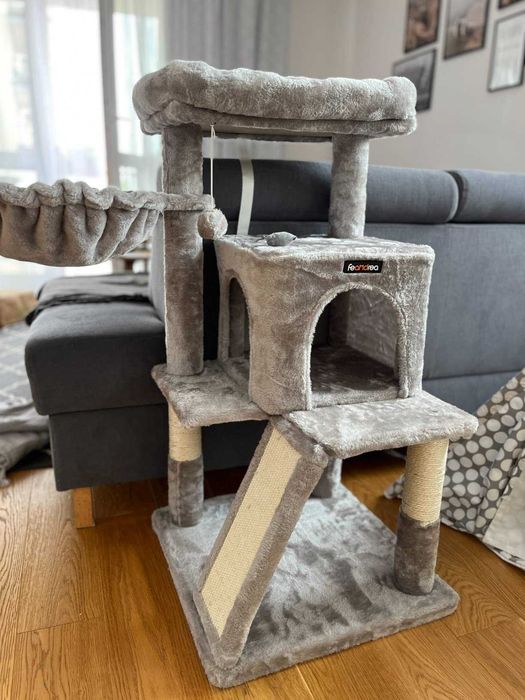 Drapak dla kota 96 cm NOWY z rampą i legowiskiem