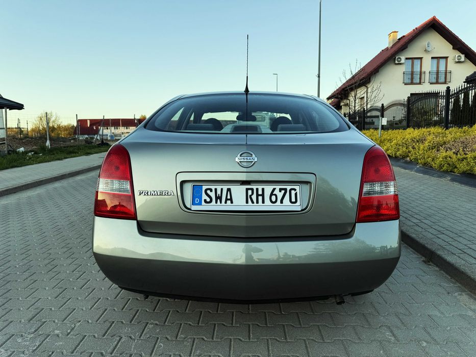 NISSAN PRIMERA 2004r 1.8 benz KLIMA/ALU/KAMERA wzorowy stan 154.000km!