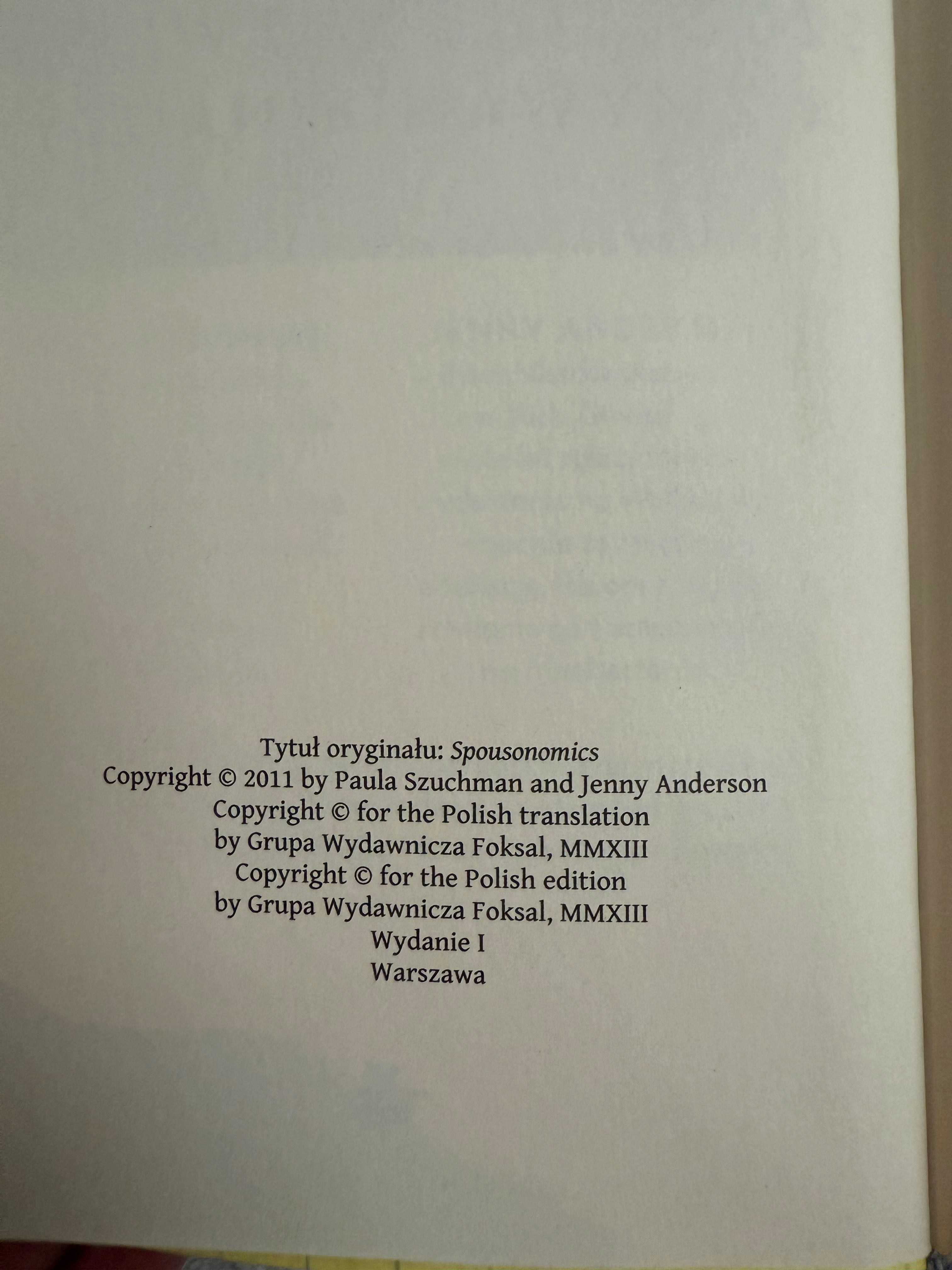 Ekonomia miłości, Paula Szuchman, Jenny Anderson
