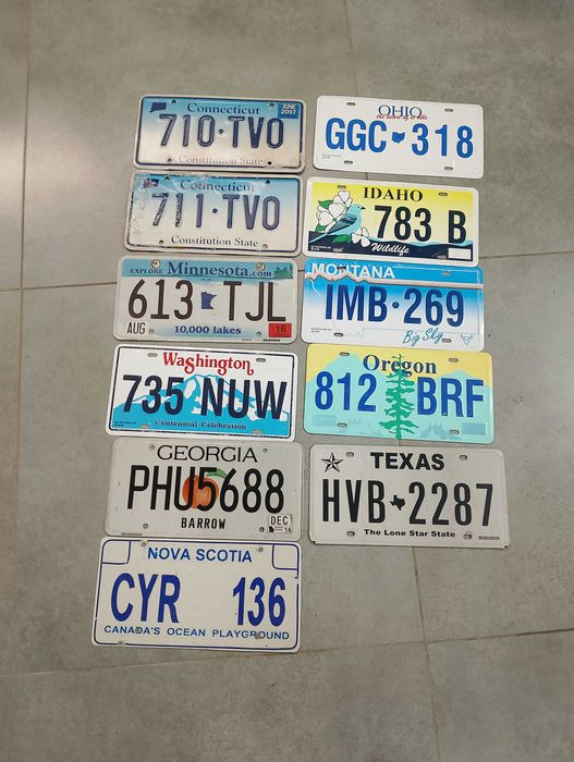 Tablice rejestracyjne 11 szt.