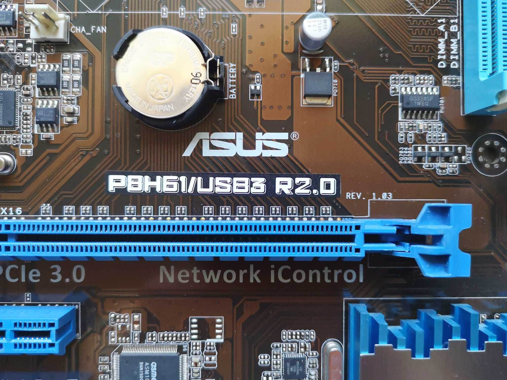 Материнська плата   Socket 1155    Asus P8H61/USB3 R2.0