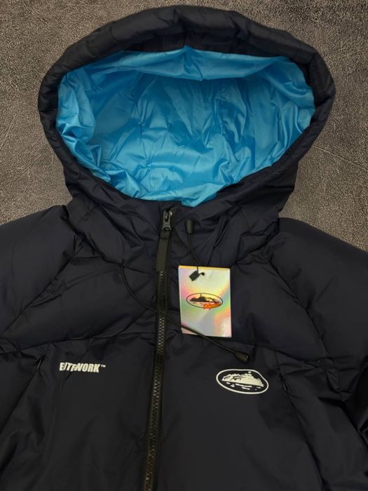 Corteiz Elitework Puffer Jacket Blue