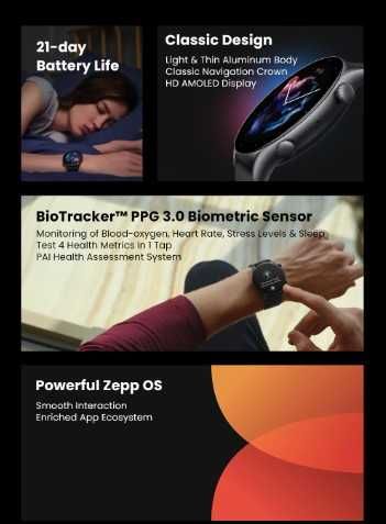 Смарт-годинник Amazfit GTR3, Global version, 2024 р.