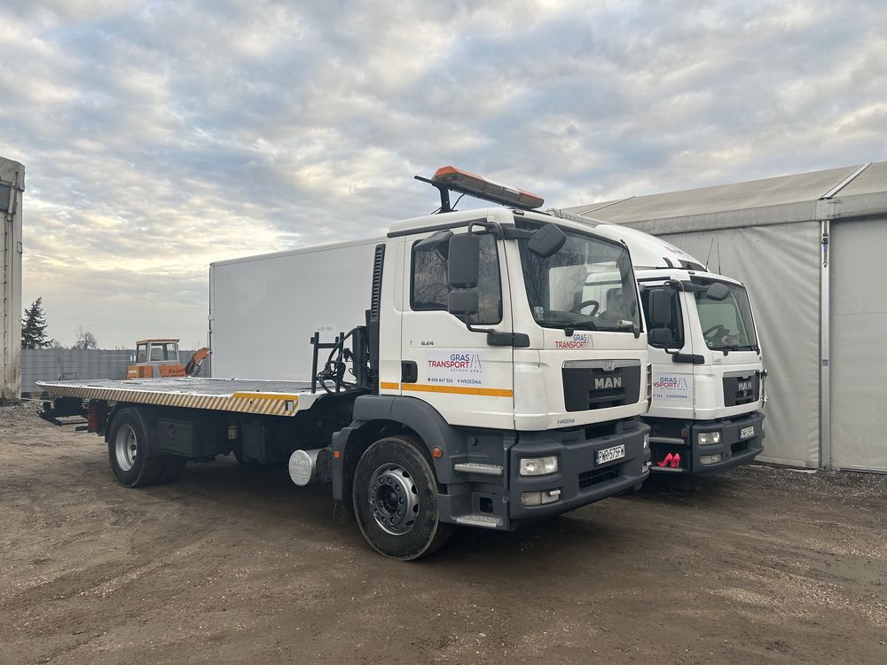 Pomoc drogowa bus laweta holowanie transport maszyn 10 t płyta widelec