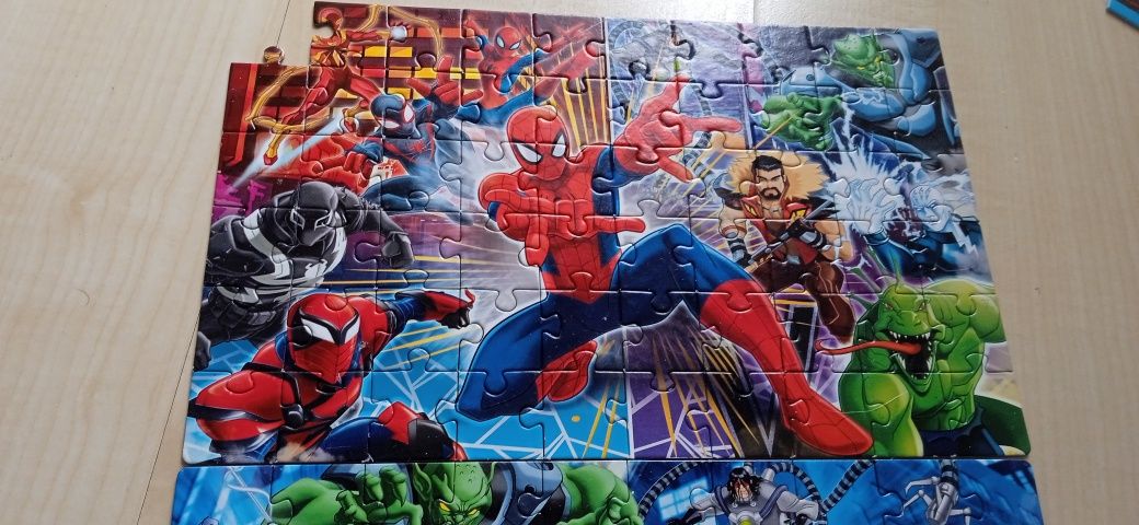 Puzzle 2 x60 elementów. Spiderman