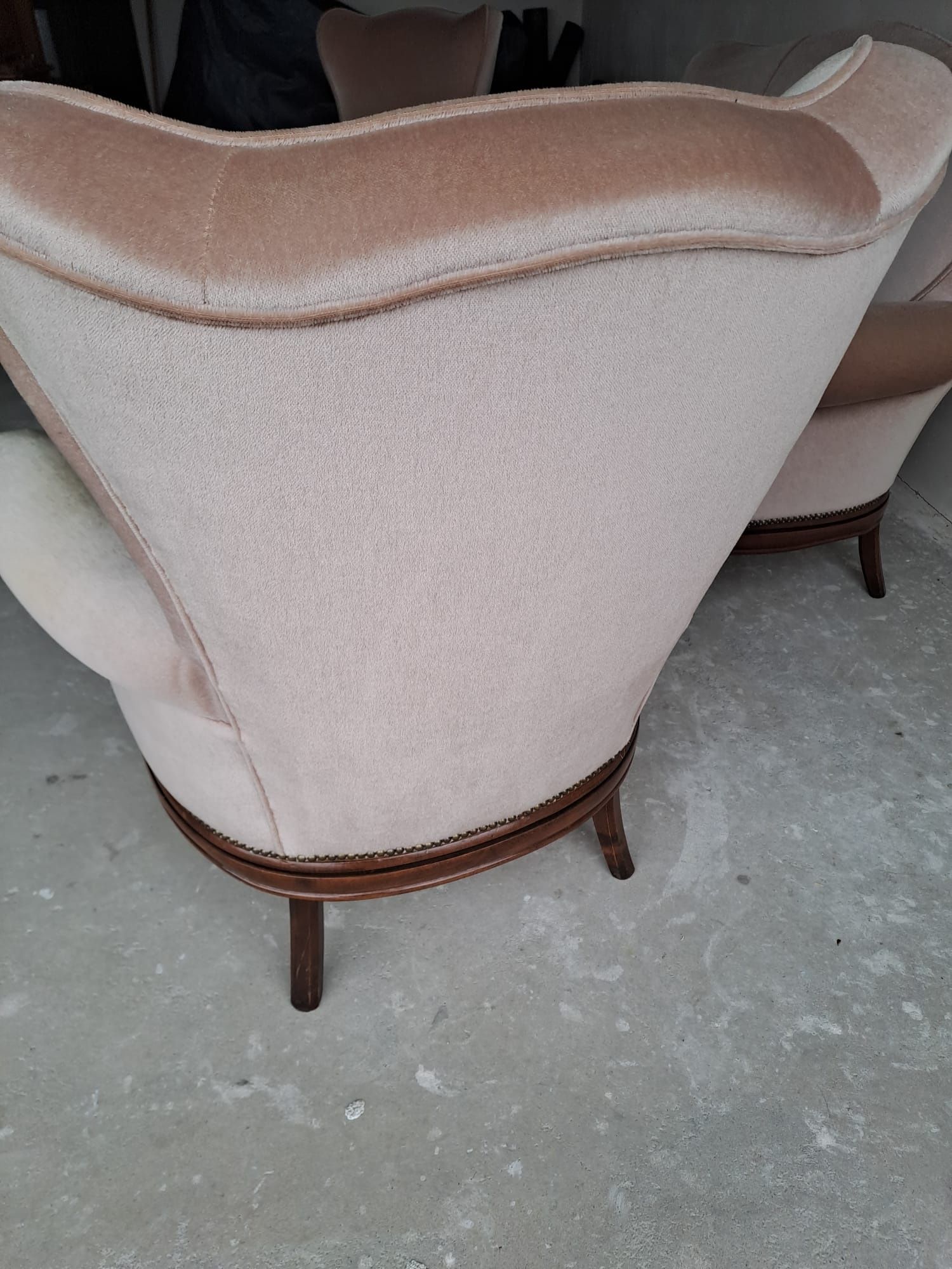Sofa w stylu ludwikowskim fotele komplet wypoczynkowy