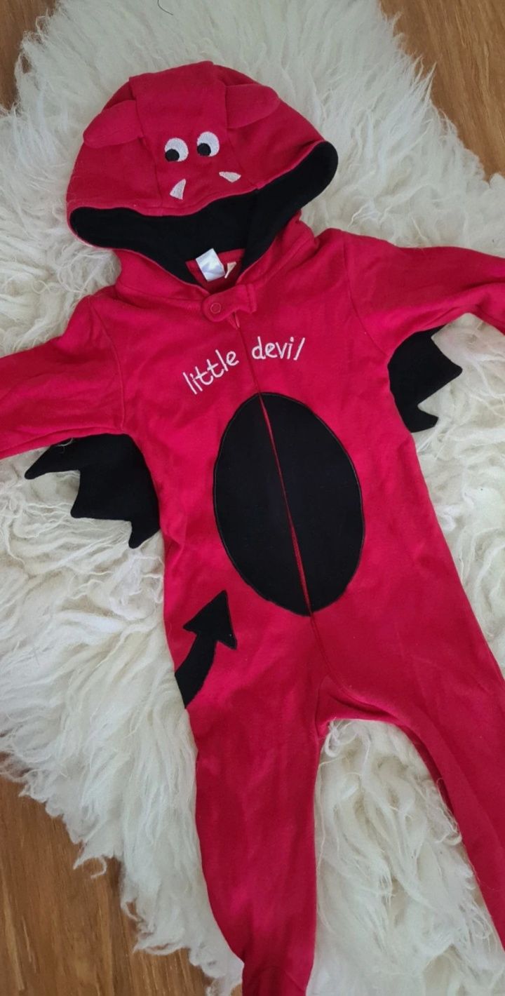Halloween strój przebranie diabeł 68