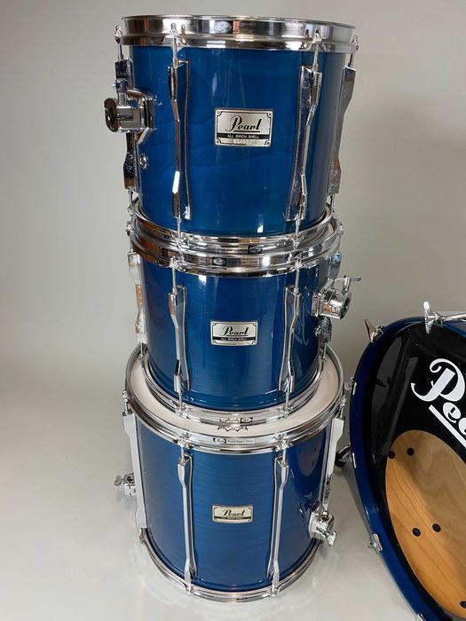 Pearl BLX 22"/12"/13"/16" Sheer Blue Lacquer - Perkusja Vintage 80s