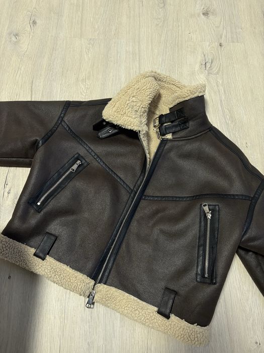 Дублянка вкорочена коричнева