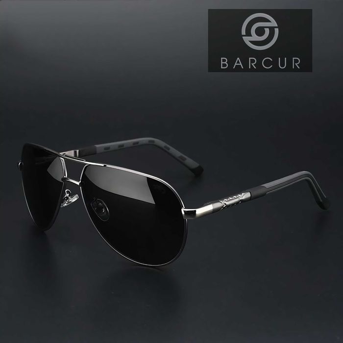 OKULARY PRZECIWSŁONECZNE. Polaryzacyjne HD. Gun Black. Aviator Pilotki