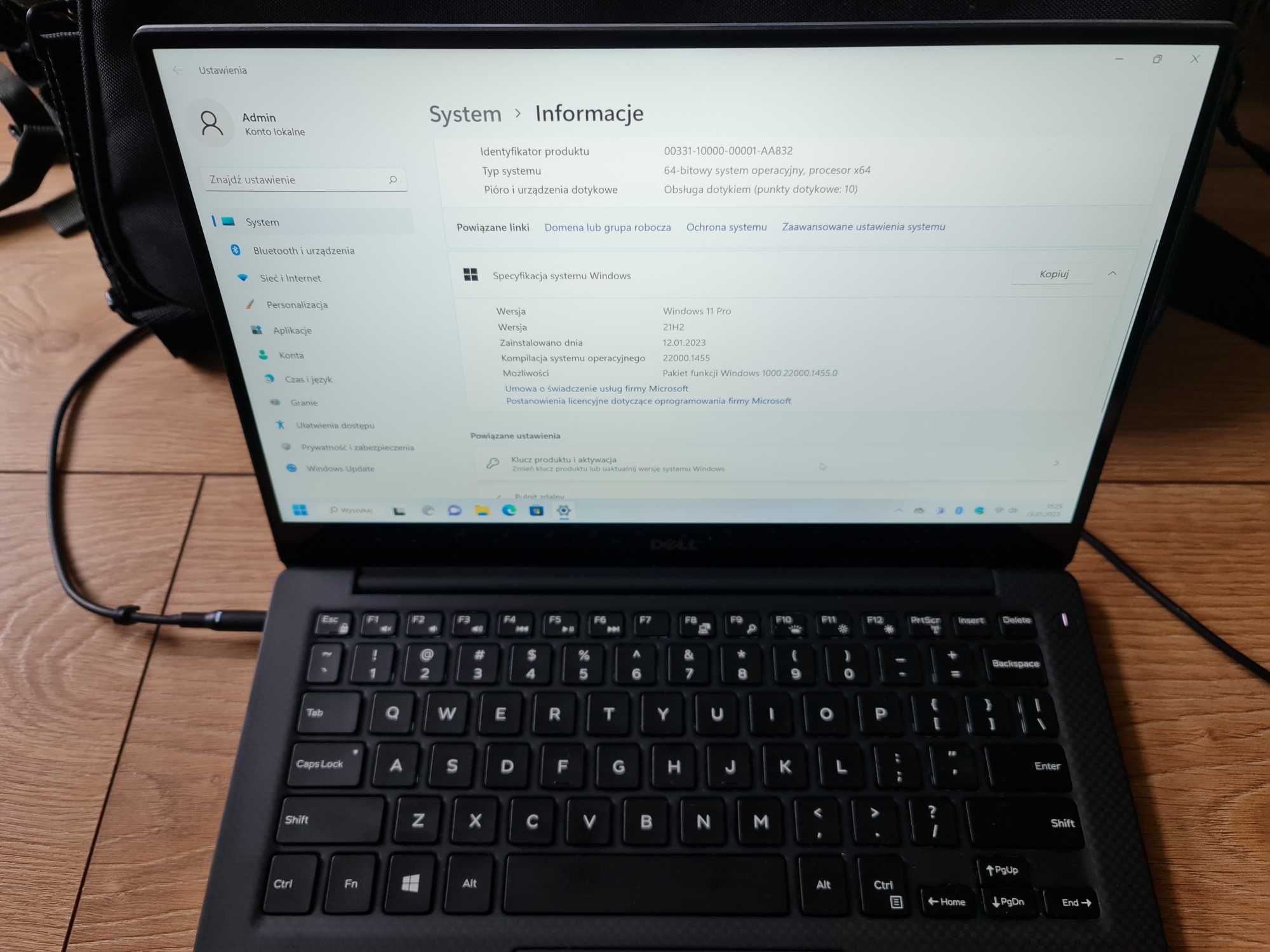 Dell XPS 13 QHD+ dotyk., i7, 16GB RAM, 512GB SSD, WiFi 6, stan idealny