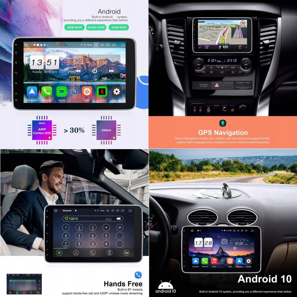 Radio Vanku 1DIN Nawigacja | Android | Wifi | usb | 10,1”|