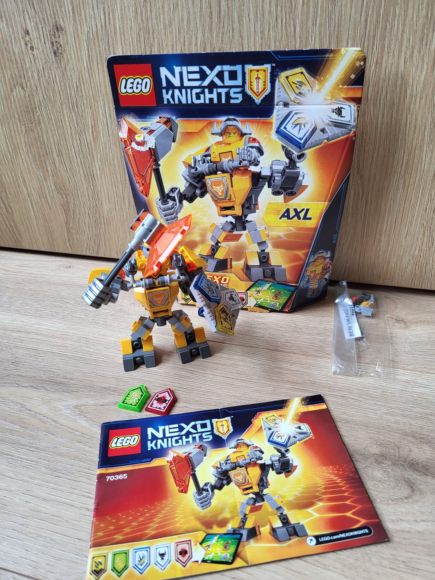 Lego nexo knights 70365 zbroja Axla