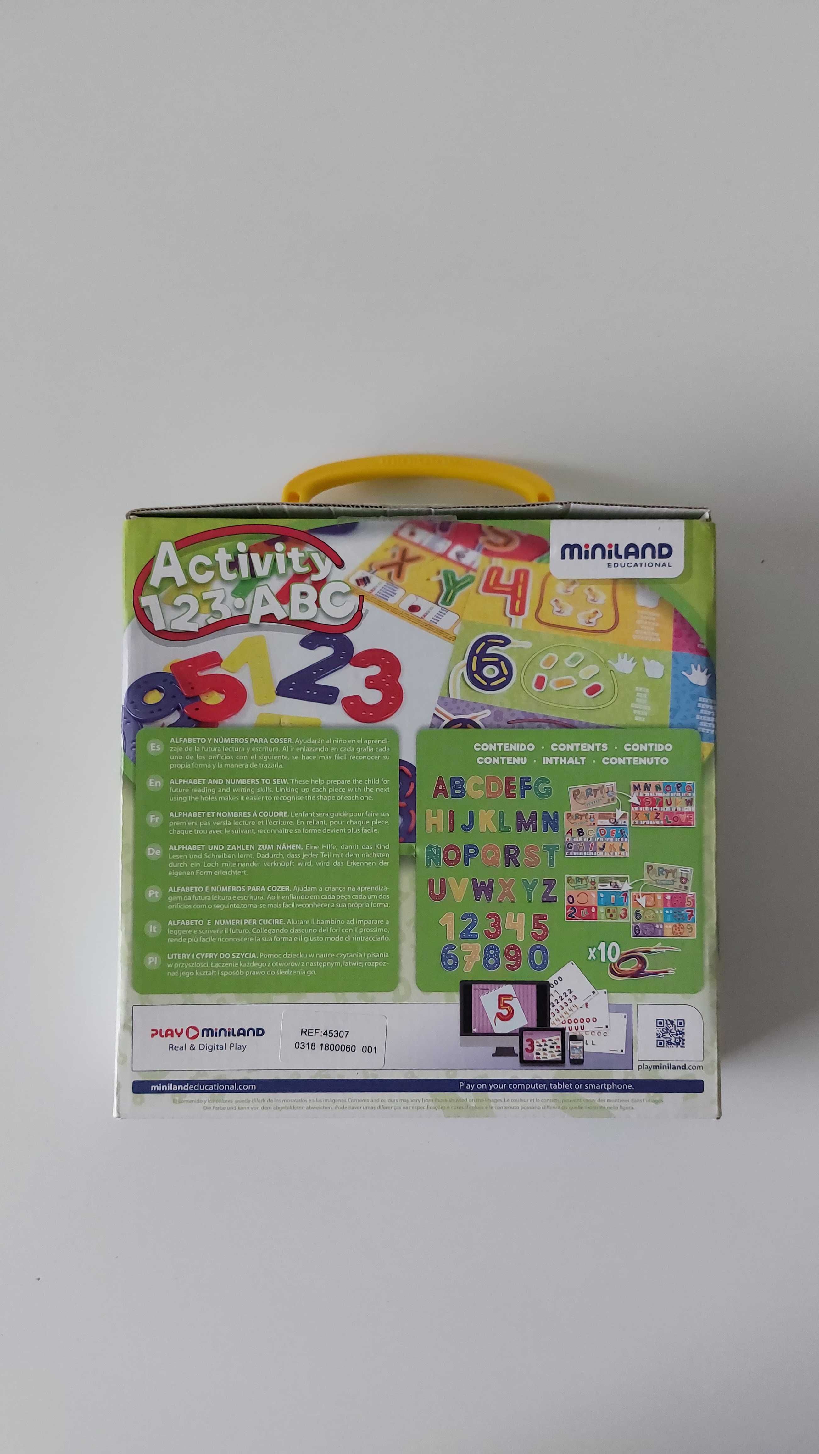Przeplatanka Miniland Activity 123 ABC
