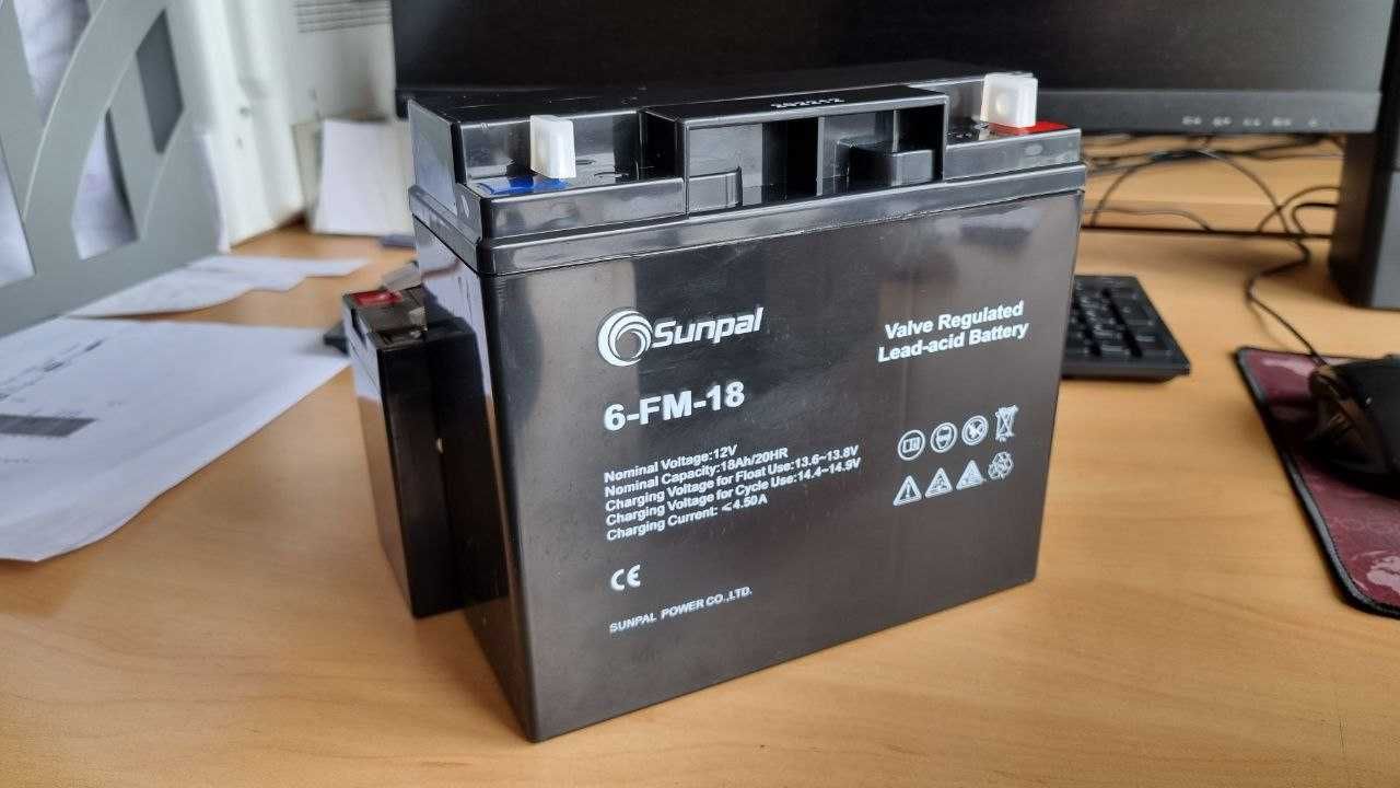 Акумулятор для дбж Sunpal 12V 18Ah Gel VRLA Solar Battery