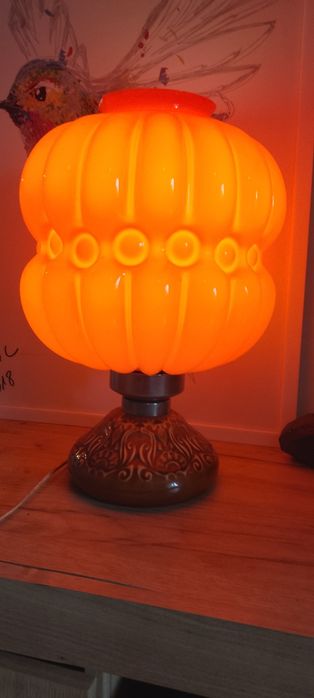 Lampa nocna Polam Wieliczka PRL