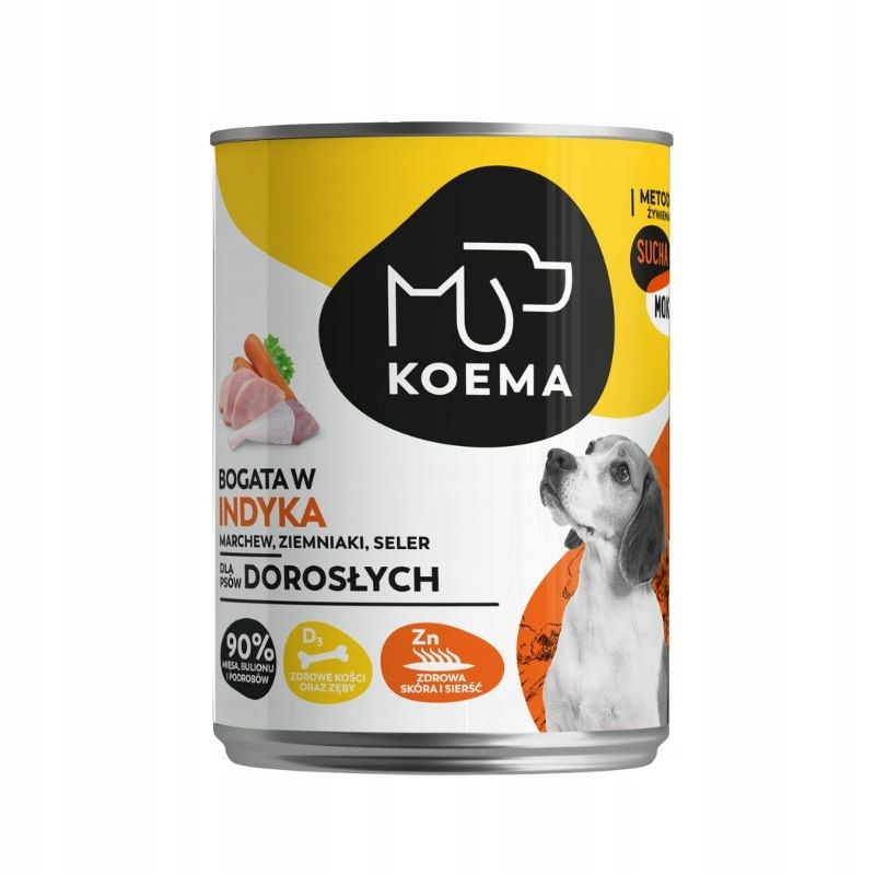 Koema karma mokra 90% mięsa, indyk 400 g