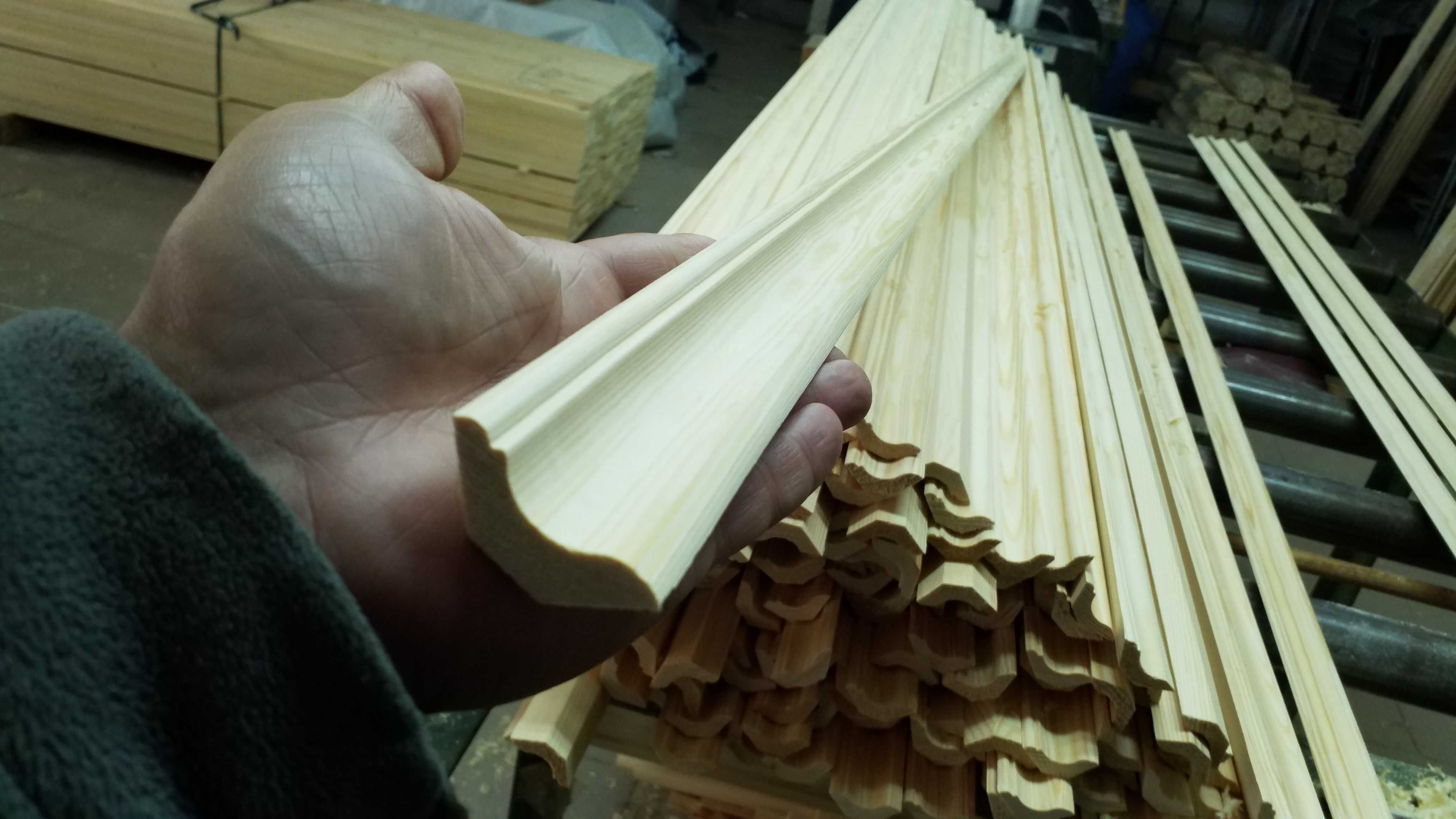 Listwa przypodłogowa 30x30 mm podłogowa cokół ćwierćwałek drewniana