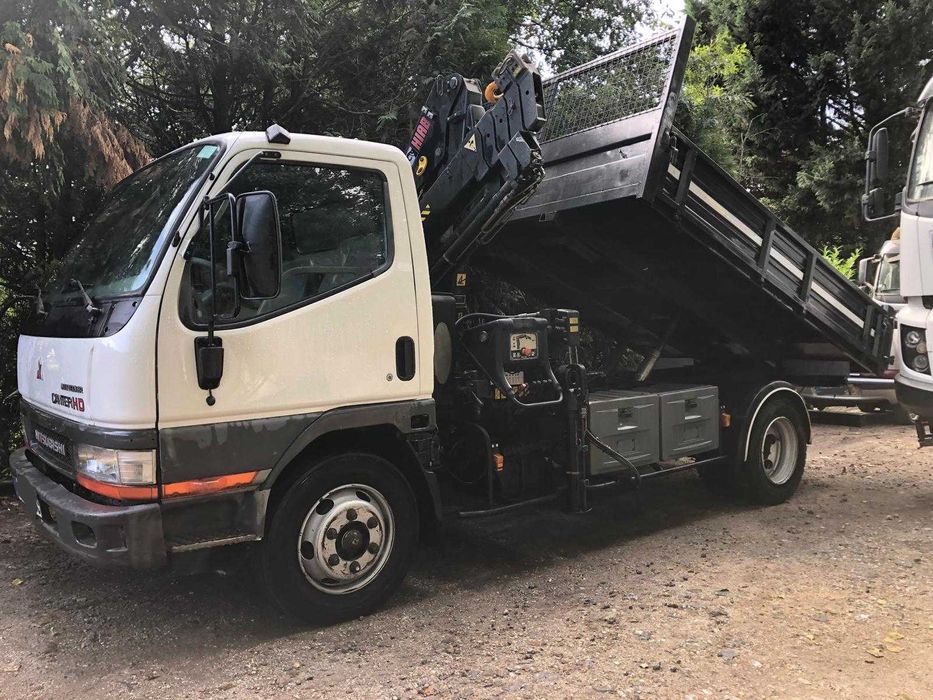 Mitsubishi Canter 7C14 carrinha basculante com grua