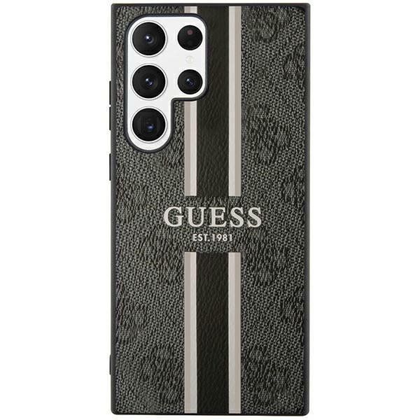 Guess Guhcs23Lp4Rpsk S23 Ultra S918 Czarny/Black Hardcase 4G Printed