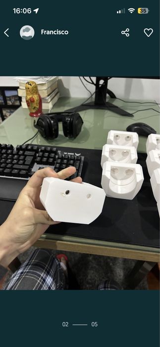 Suportes volantes fanatec bases QR1 3d printed