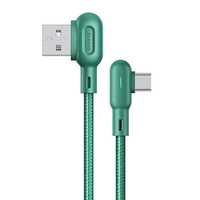 Kabel USB-C Usams U57 - Stabilny Transfer 2A 1,2M Green