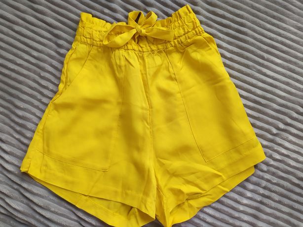 Żółte szorty / krótkie spodenki H&M r. 34