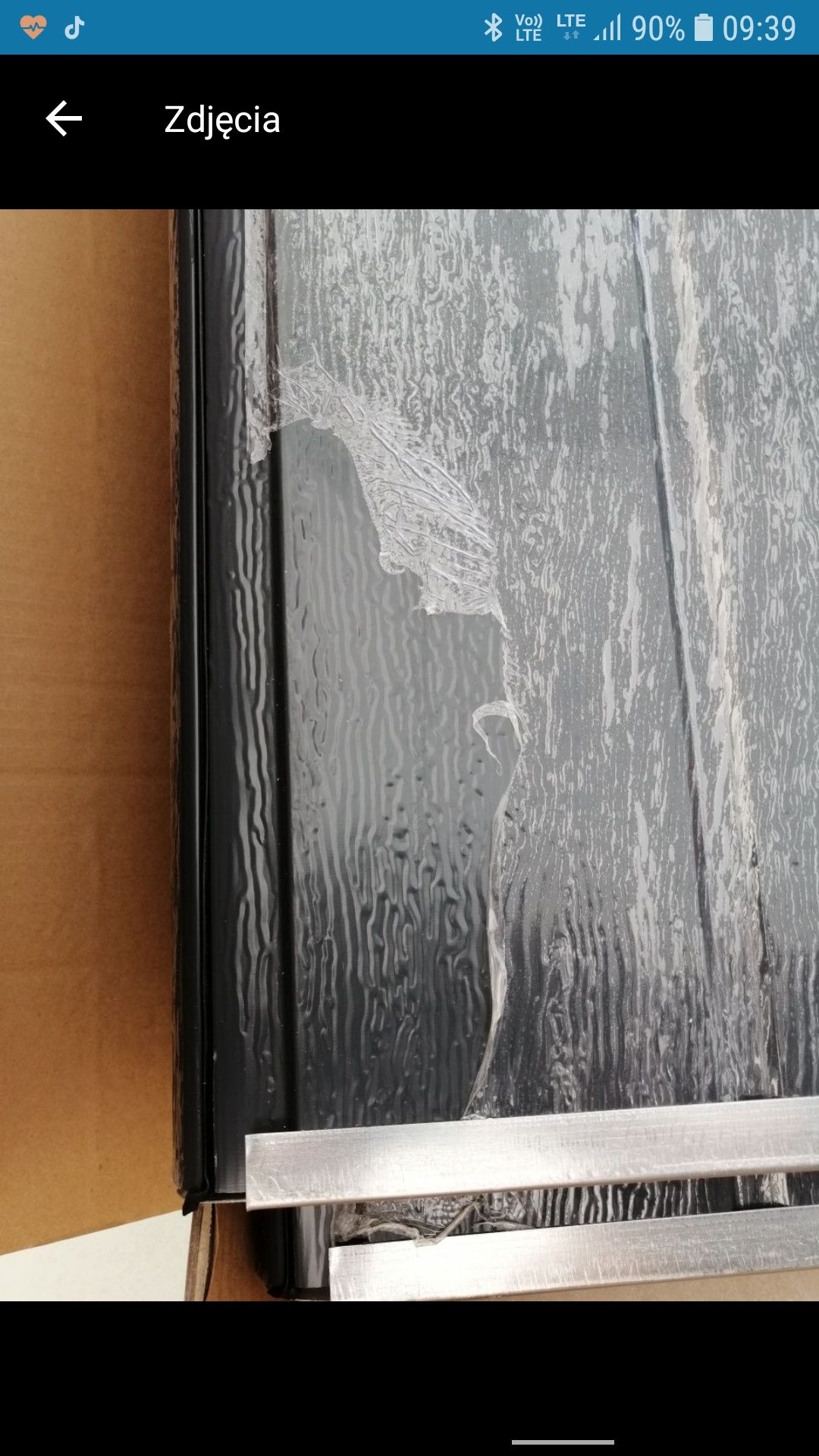 Brama garażowa automatyczna antracyt .