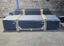 Słupek ogrodzeniowy bramowy 10x10 100x100 L300cm ścianka 3mm antracyt