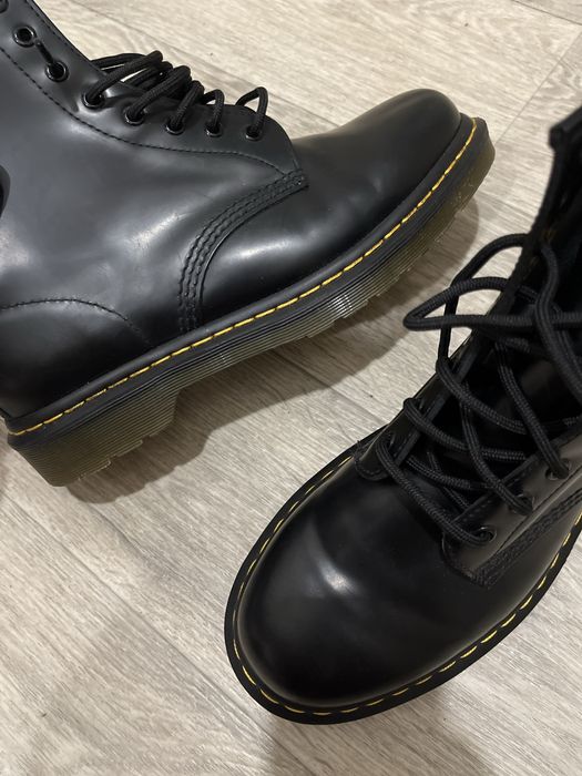 Dr.Martens натуральна шкіра, чорні черевики оригінал original