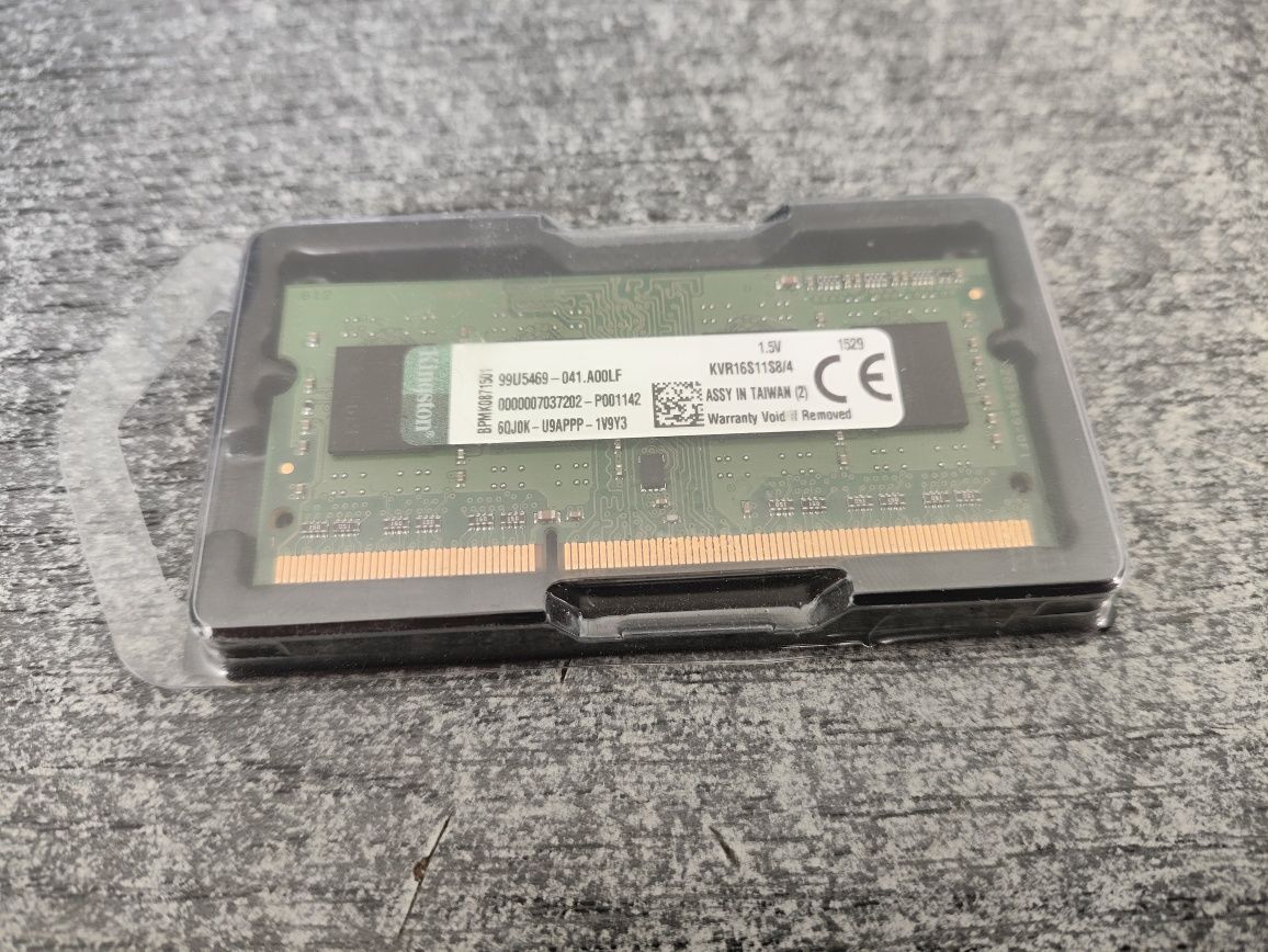 Оперативна пам'ять для ноутбука 4Гб DDR3 Kingston 1.5V