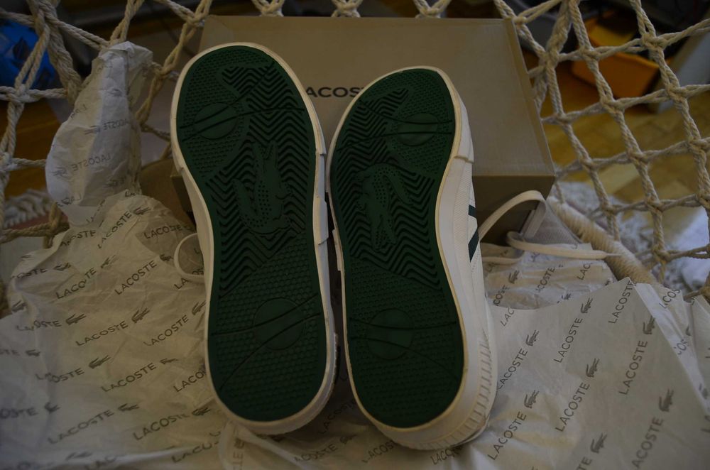 Кроссовки Lacoste, кеды дышащие Лакоста 42 размер, стелька 27.4 см