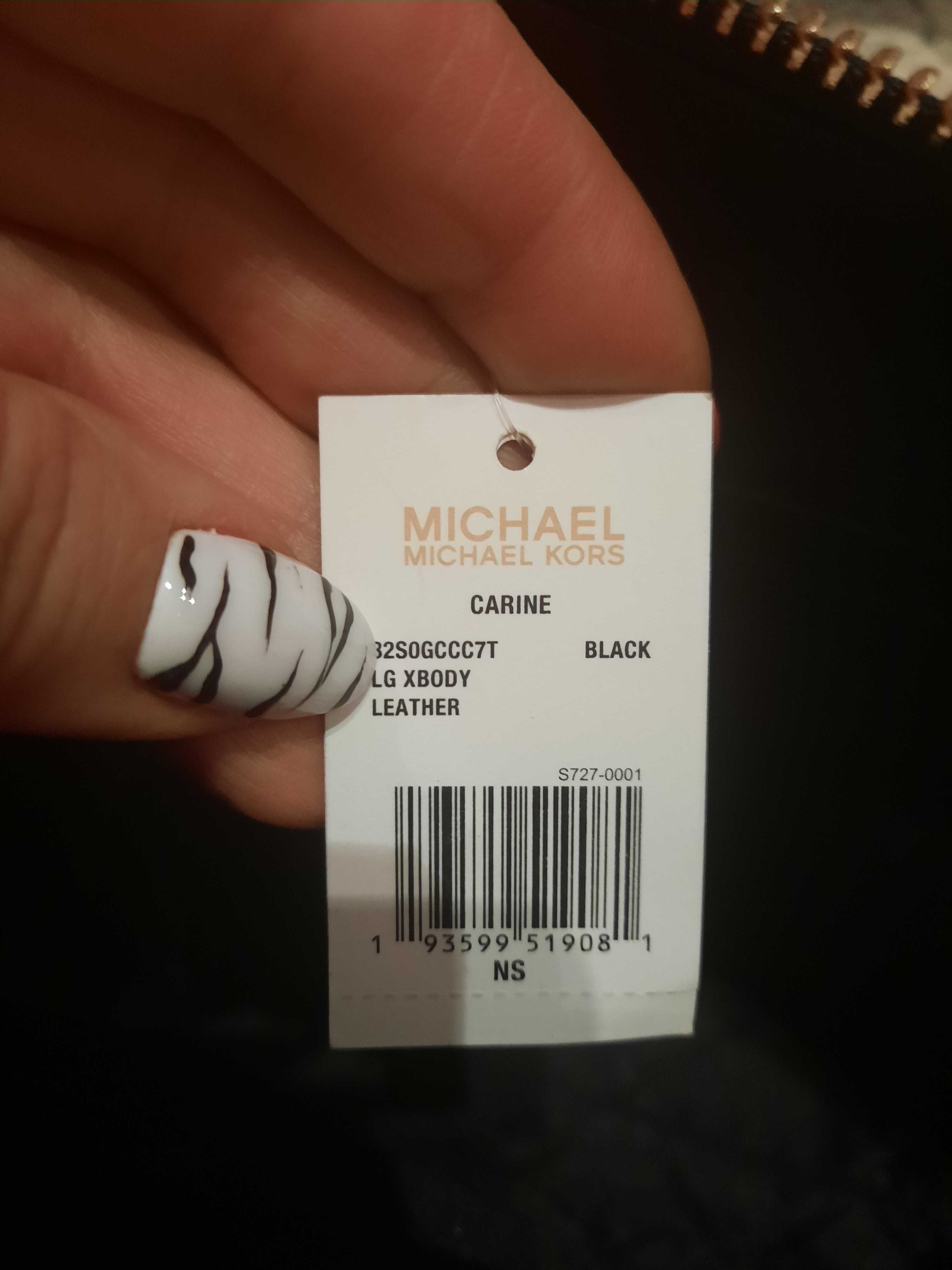 Torebka  oryginalna  Michael  Kors  czarna skóra  naturalna