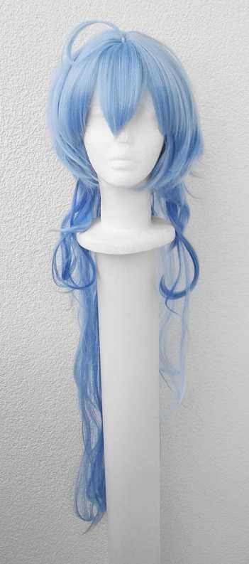 Genshin Impact Ganyu peruka błękitna niebieska długa cosplay wig