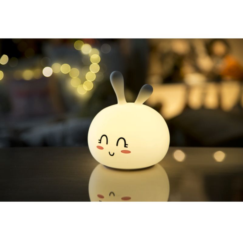 Królik Słodziak Lampka Silikonowa Biała - Rabbit & Friends