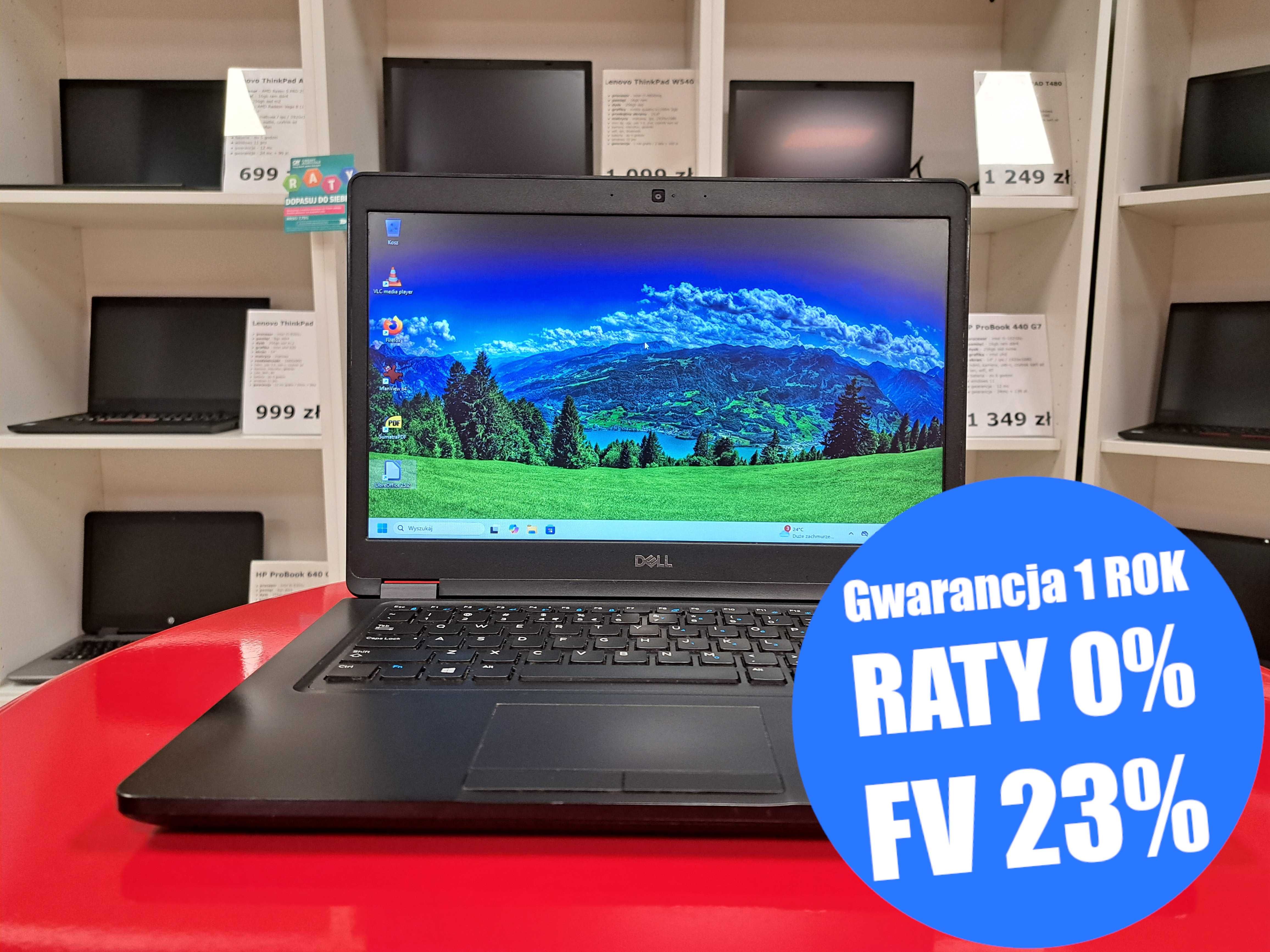 Laptop 14" Dell Latitude 5490 i5-8gen 8GB Win11 SSD USB-C HDMI Kamera
