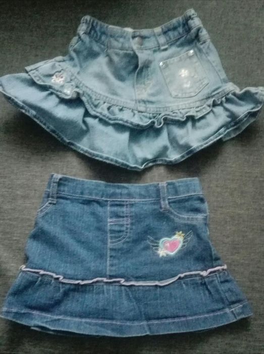 Sprzedam dwie super jeansowe spódniczki w bdb.stanie