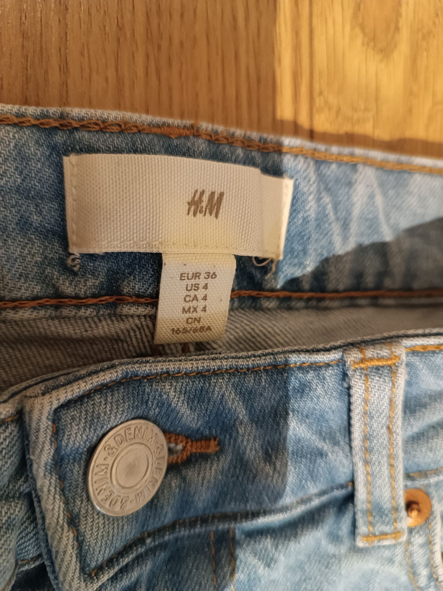 Spodenki, szorty, bermudy dżinsowe H&M rozmiar 36
