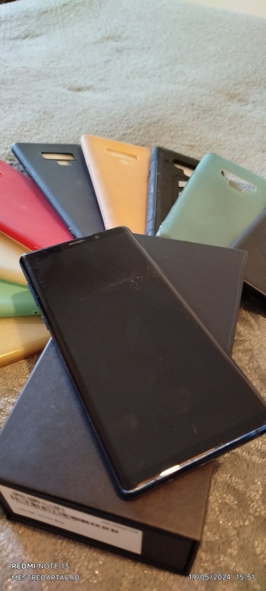 Samsung note 9 azul