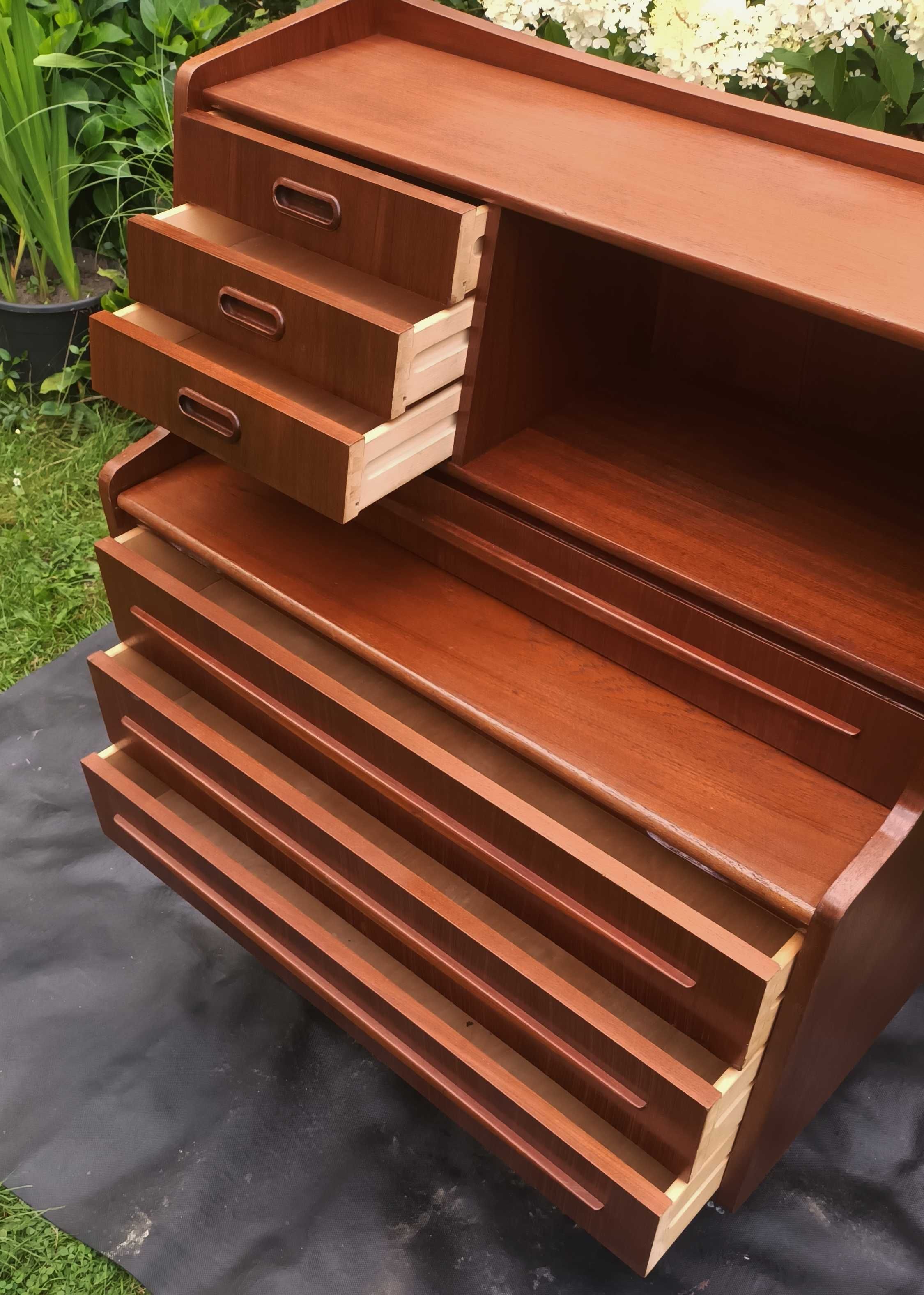 sekretarzyk-toaletka wintage tek skandynawski design lata60 Dania