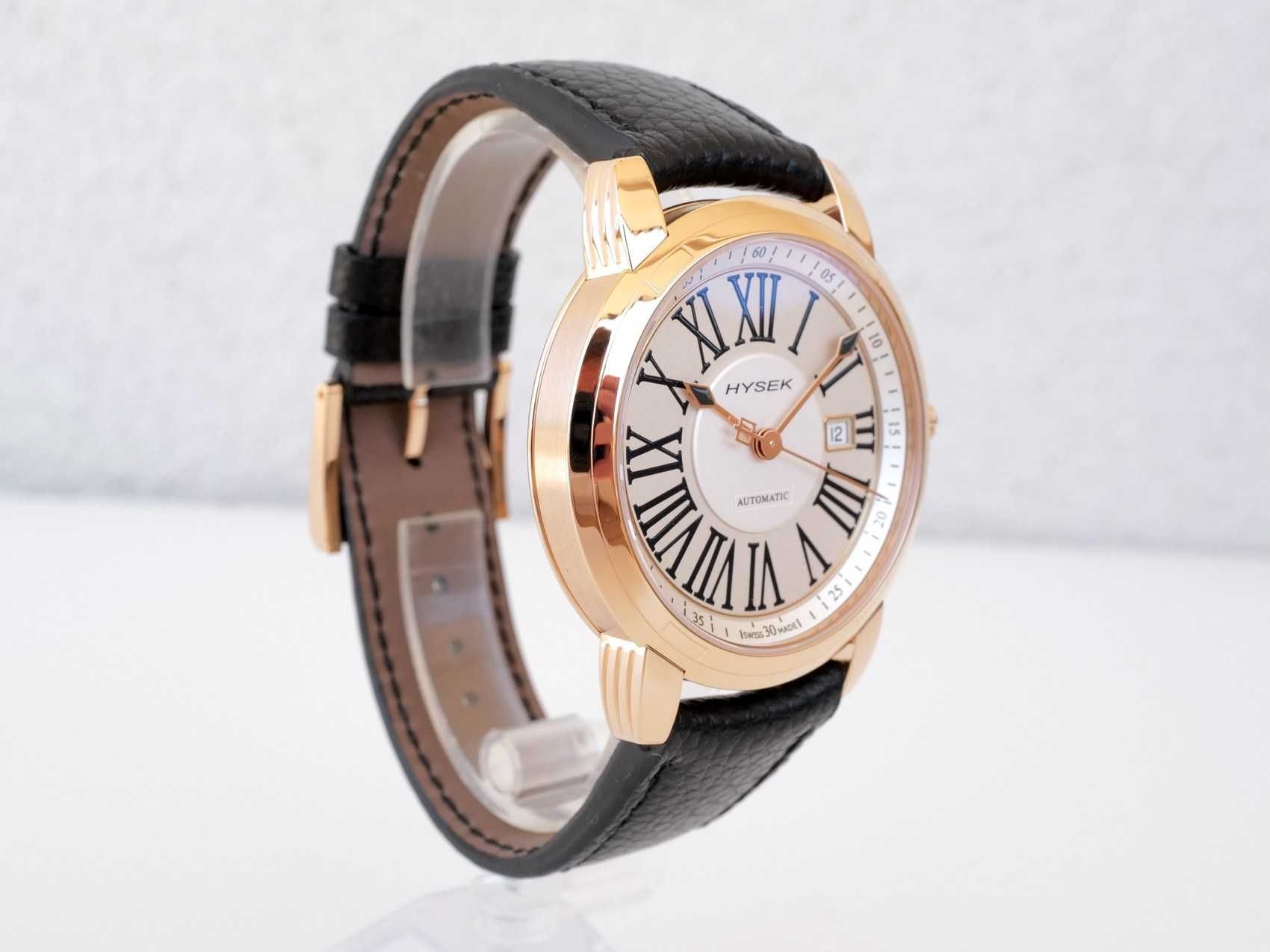 Hysek IO 43mm Automatic Date 18K Rose Gold