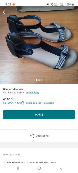 Sandały damskie Jenny fairy